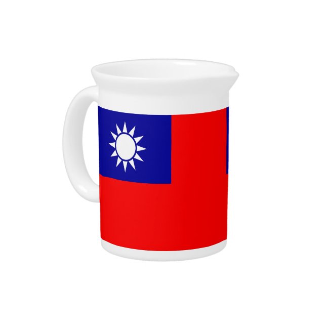 Taiwan Flag Pitcher (Left)