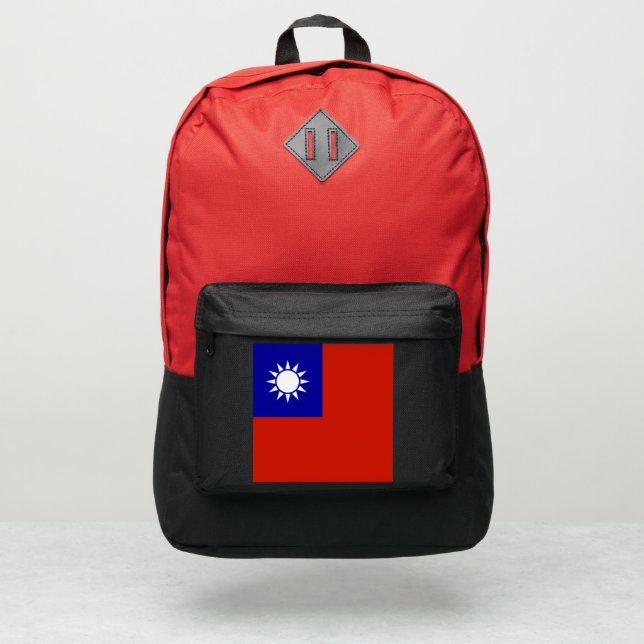 Taiwan flag port authority® backpack (Front)