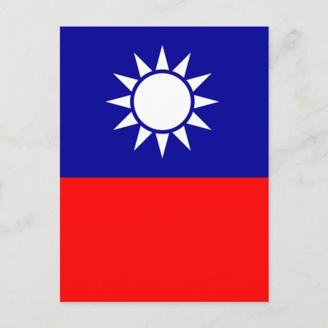 taiwan flag postcard (Front)