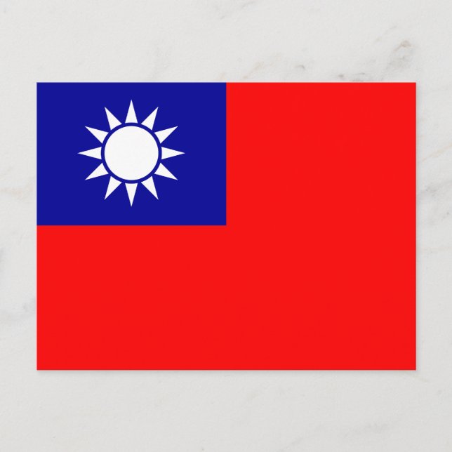 Taiwan Flag Postcard (Front)