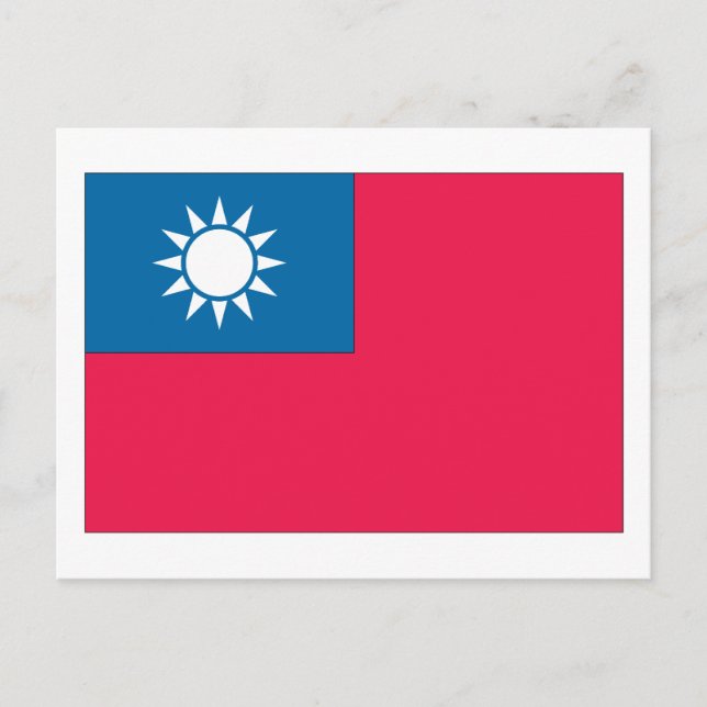 Taiwan Flag Postcard (Front)