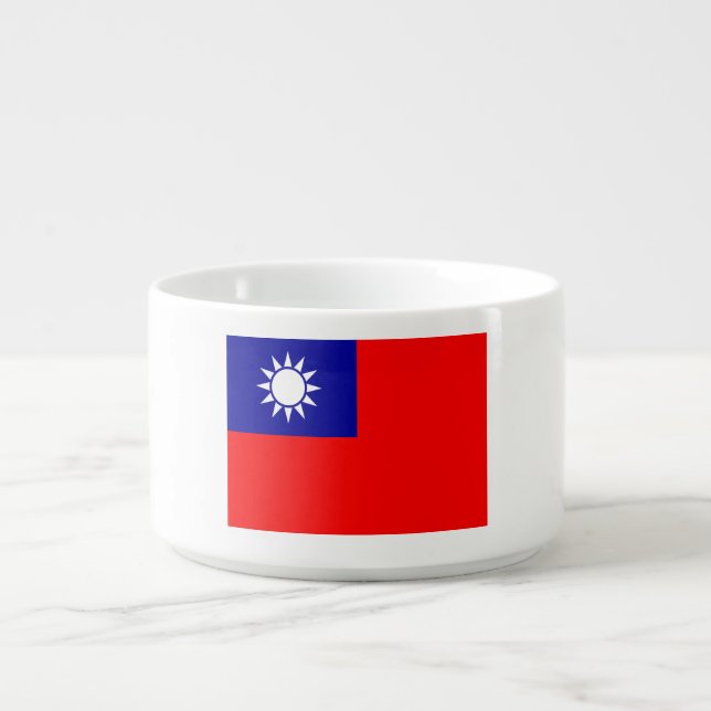 Taiwan Flag: Republic of China, Chinese Taipei Bowl (Center)