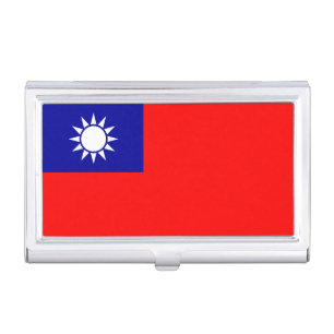 Taiwan Flag: Republic of China, Chinese Taipei Business Card Case