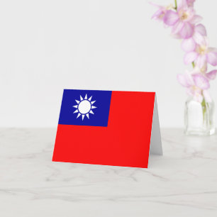 Taiwan Flag: Republic of China, Chinese Taipei Card