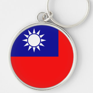 Taiwan Flag: Republic of China, Chinese Taipei Keychain