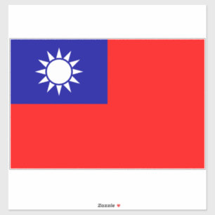 Taiwan Flag: Republic of China, Chinese Taipei Sticker