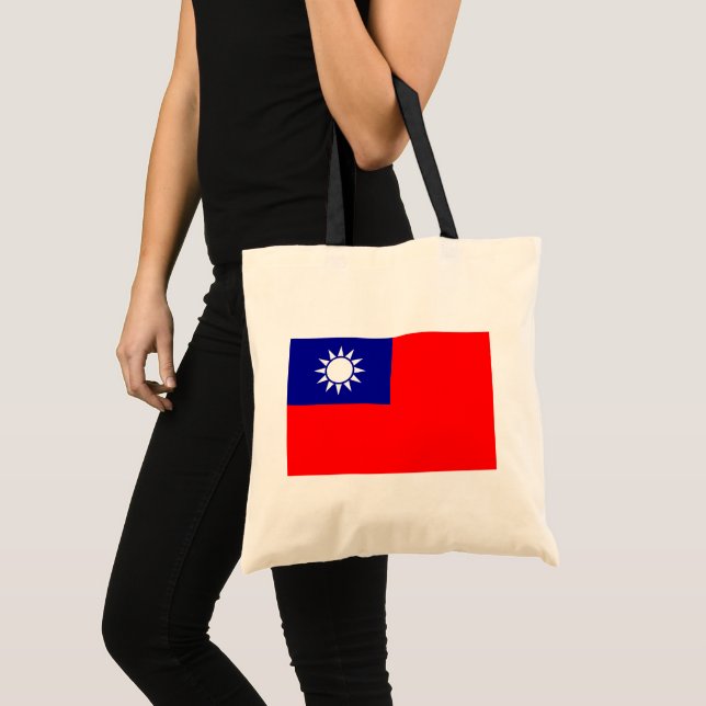 Taiwan Flag: Republic of China, Chinese Taipei Tote Bag (Front (Product))