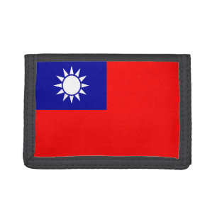 Taiwan Flag: Republic of China, Chinese Taipei Tri-fold Wallet