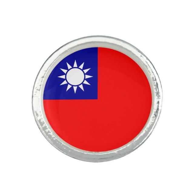 Taiwan Flag Ring (Front)