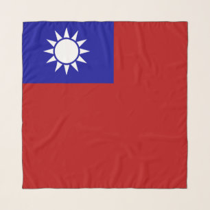 Taiwan flag scarf
