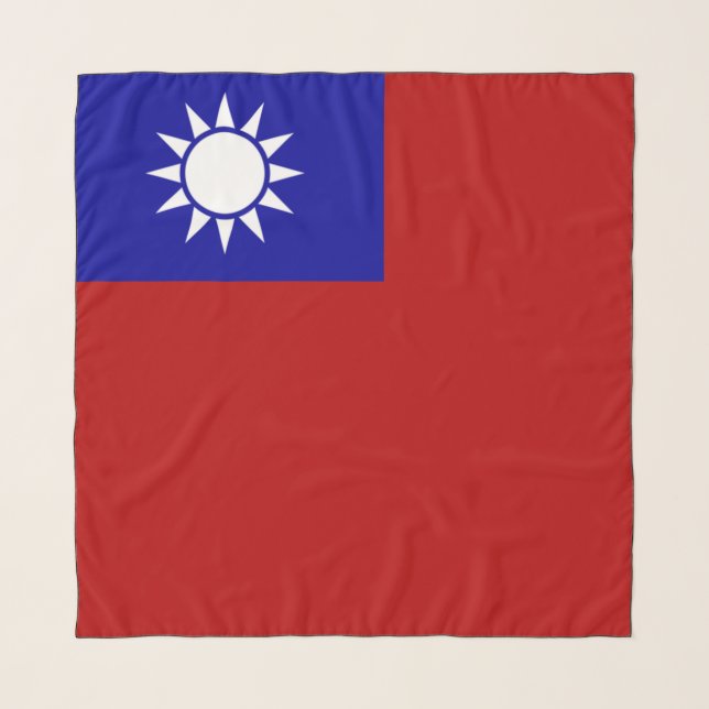 Taiwan flag scarf (Front)