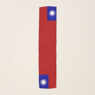 Taiwan flag scarf