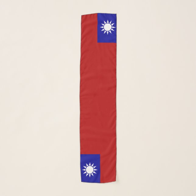 Taiwan flag scarf (Front)