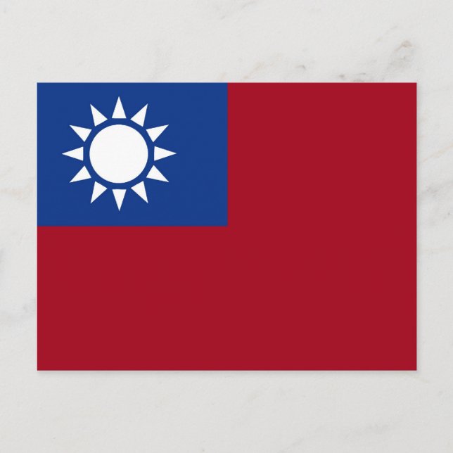  Taiwan flag Taiwanese Postcard (Front)
