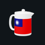 Taiwan Flag Teapot<br><div class="desc">Add a touch of Taiwanese pride to your tea collection with our exclusive teapot featuring the flag of Taiwan! Crafted with meticulous attention to detail, this teapot is more than just a functional item; it’s a celebration of Taiwan’s heritage and cultural pride. The vibrant design prominently displays the iconic Taiwanese...</div>