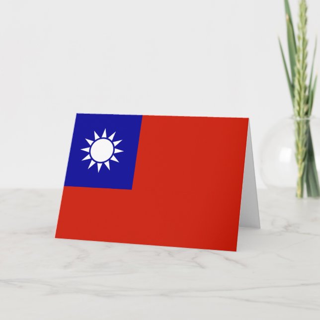 Taiwan flag thank you card (Front)