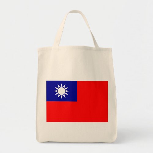 taiwan flag tote bag