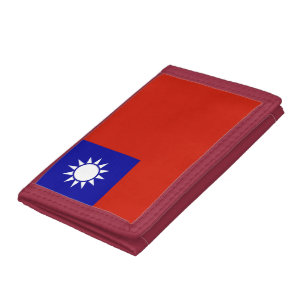 Taiwan flag tri-fold wallet