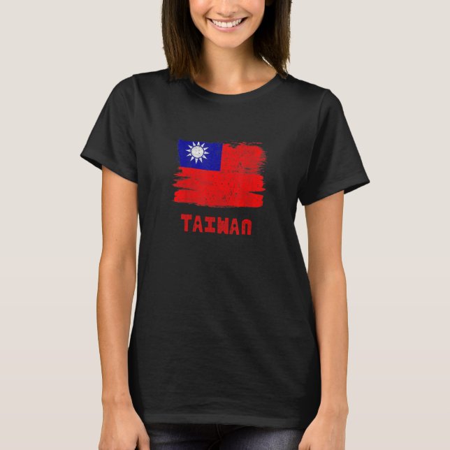TAIWAN Flag Vintage  Women T-Shirt (Front)