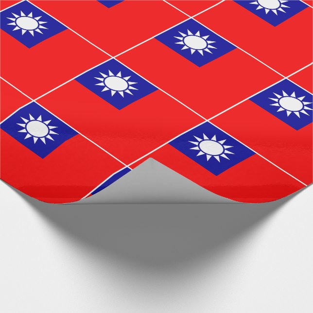 Taiwan Flag Wrapping Paper (Corner)