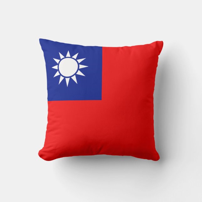 Taiwan Flag x Flag Pillow (Front)