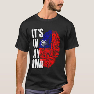 Taiwan Heritage Dna Flag T-Shirt