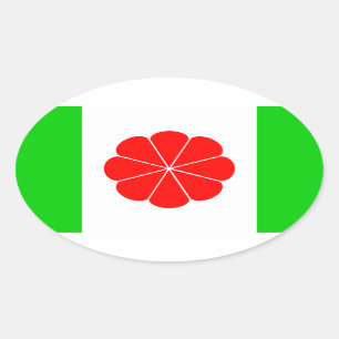 Taiwan independence flag oval sticker