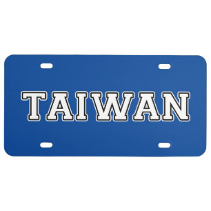 Taiwan License Plate