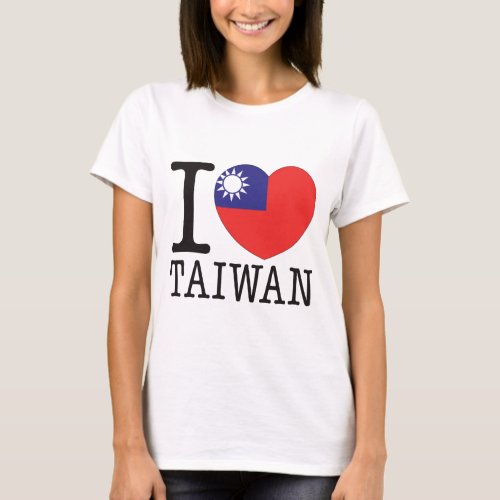 Taiwan Love v2 T_Shirt