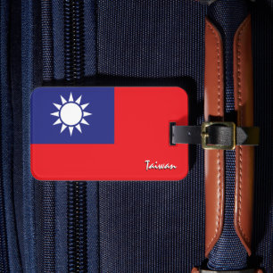 Taiwan Luggage Tags, patriotic Taiwanese Flag Tag