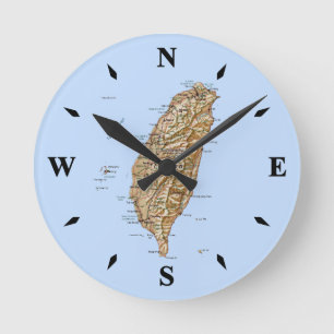 Taiwan Map Clock
