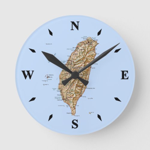 Taiwan Map Clock