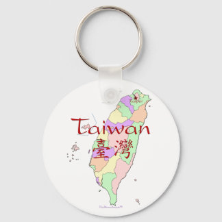 Taiwan Map Keychain
