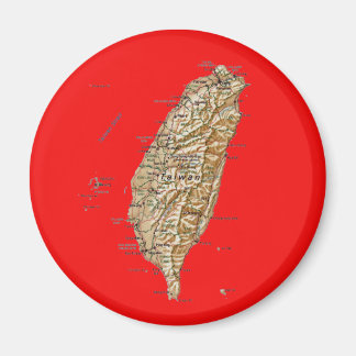 Taiwan Map Magnet