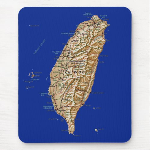Taiwan Map Mousepad