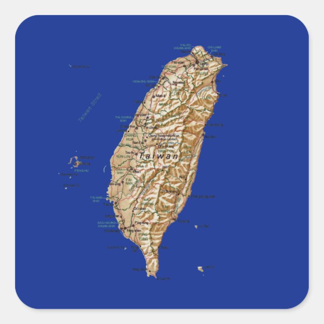 Taiwan Map Sticker (Front)