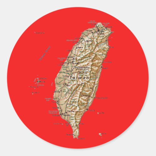 Taiwan Map Sticker