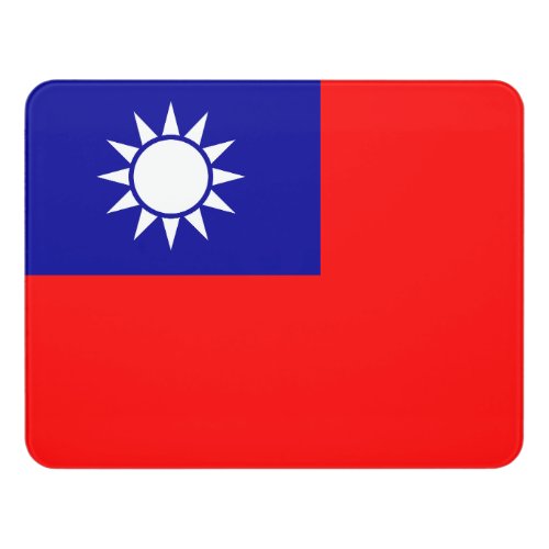 Taiwan National Flag Republic of China Asia flags Door Sign