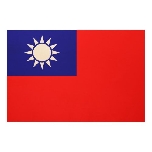 Taiwan National Flag Republic of China Asia flags Wood Wall Art