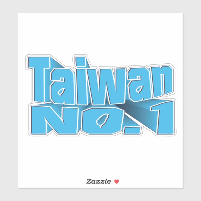 taiwan-no-1_BLUE_ team taiwan  Sticker (Sheet)