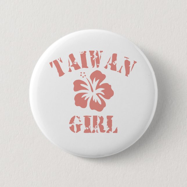 Taiwan Pink Girl Button (Front)