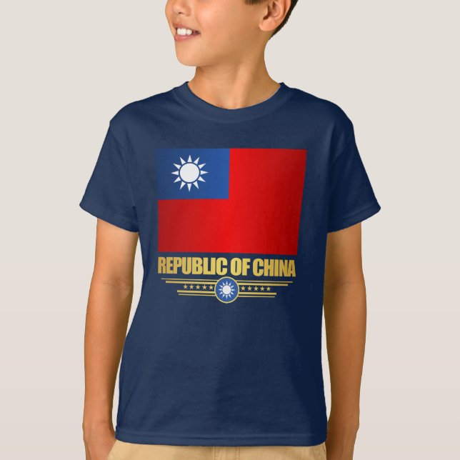 Taiwan (Republic of China) Flag Shirts (Front)