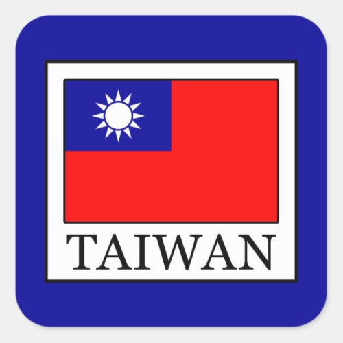 Taiwan Square Sticker