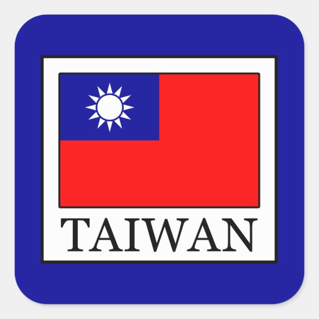 Taiwan Square Sticker (Front)