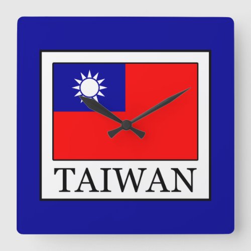 Taiwan Square Wall Clock