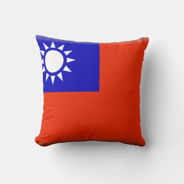 Taiwan Throw Pillow (Front)