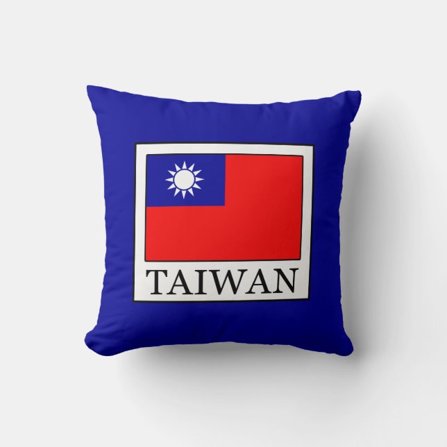 Taiwan Throw Pillow (Front)