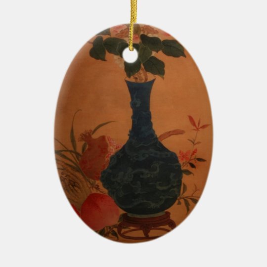 Taiwan vintage art ceramic ornament