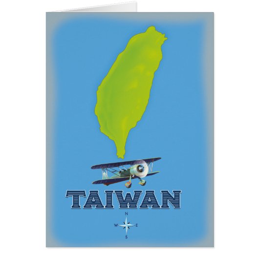 Taiwan Vintage Map Cards (Front)