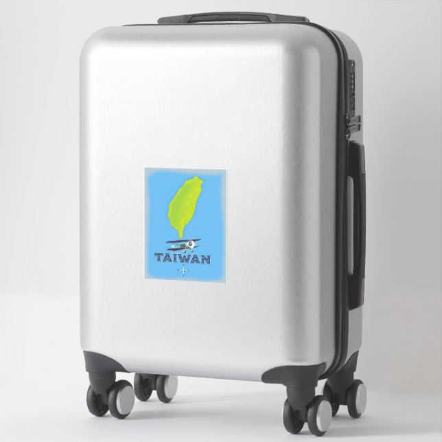 Taiwan Vintage Map Sticker (Suitcase)